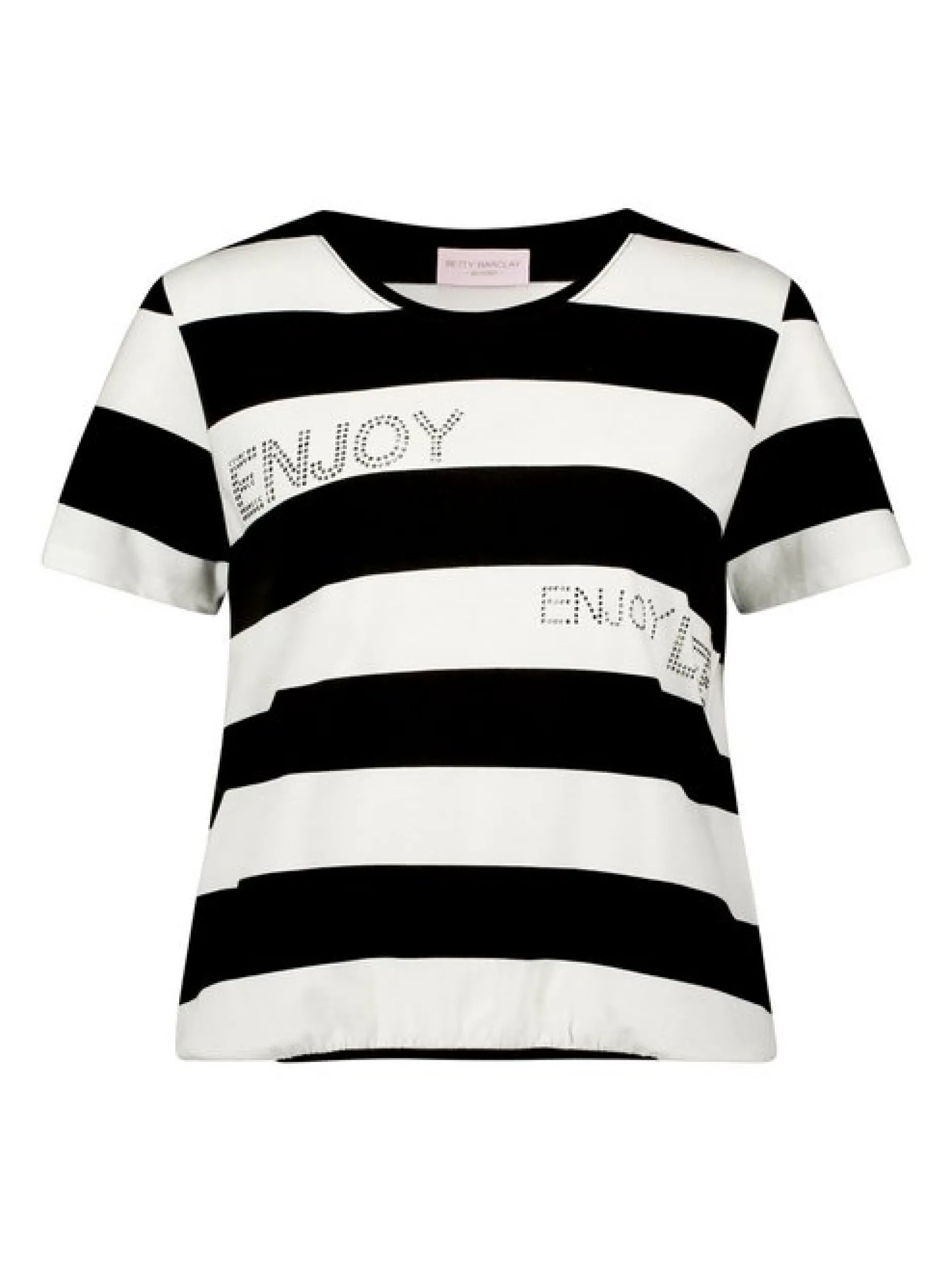 Betty Barclay Damen Ringelshirt in schwarz mehrfarbig