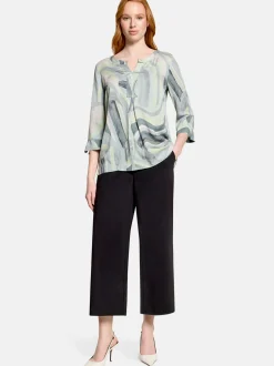 Betty Barclay Damen Schlupfbluse in mint mehrfarbig