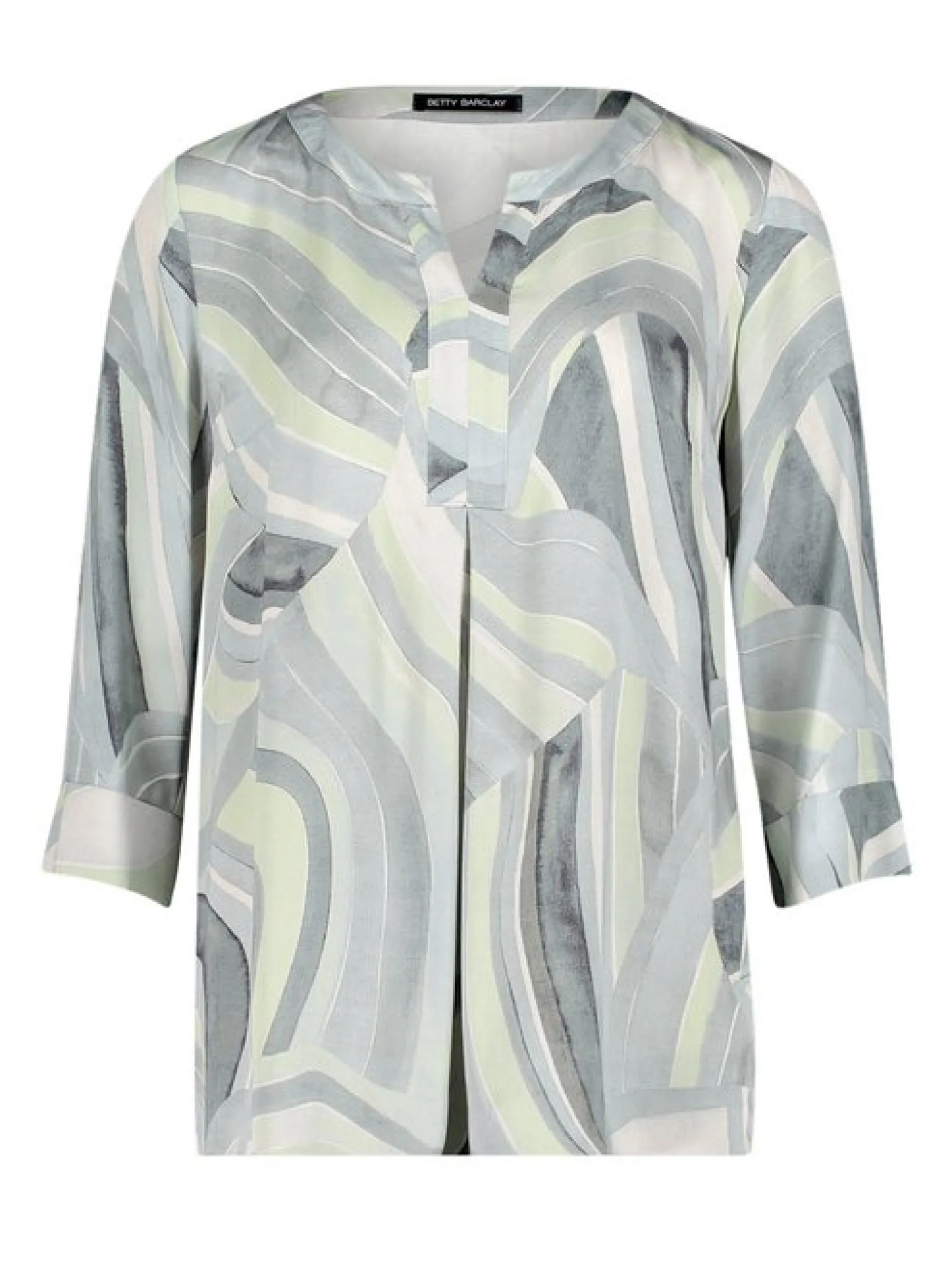 Betty Barclay Damen Schlupfbluse in mint mehrfarbig