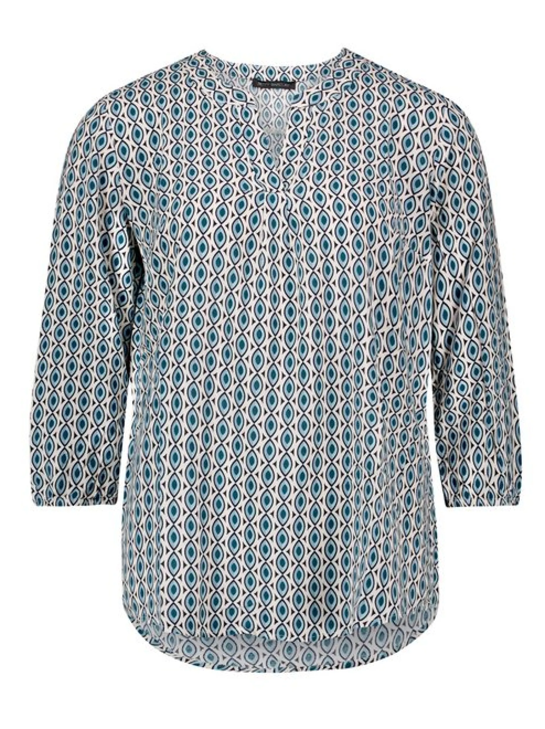 Betty Barclay Damen Schlupfbluse in petrol mehrfarbig