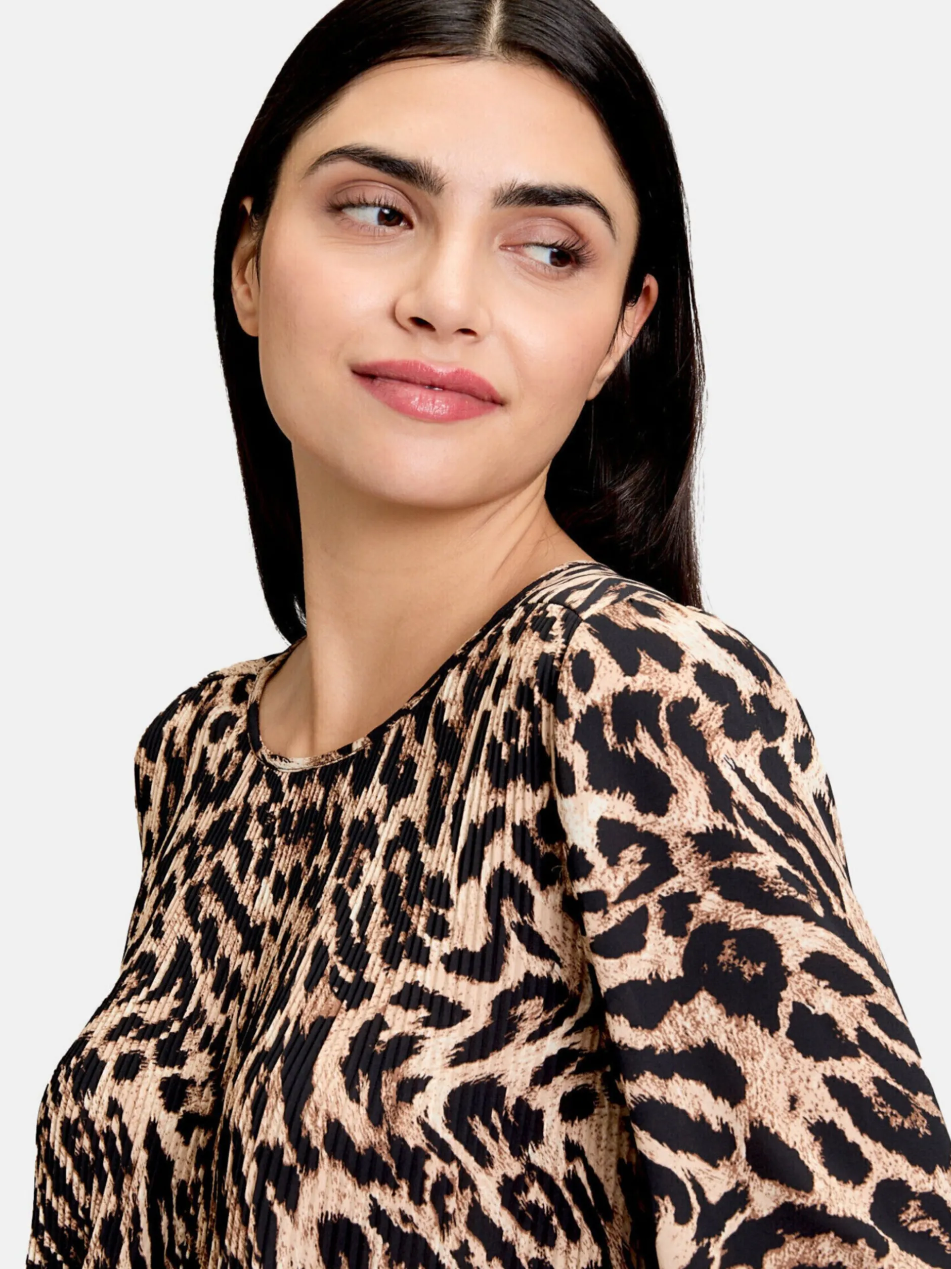 Betty Barclay Damen Schlupfbluse in schwarz mehrfarbig
