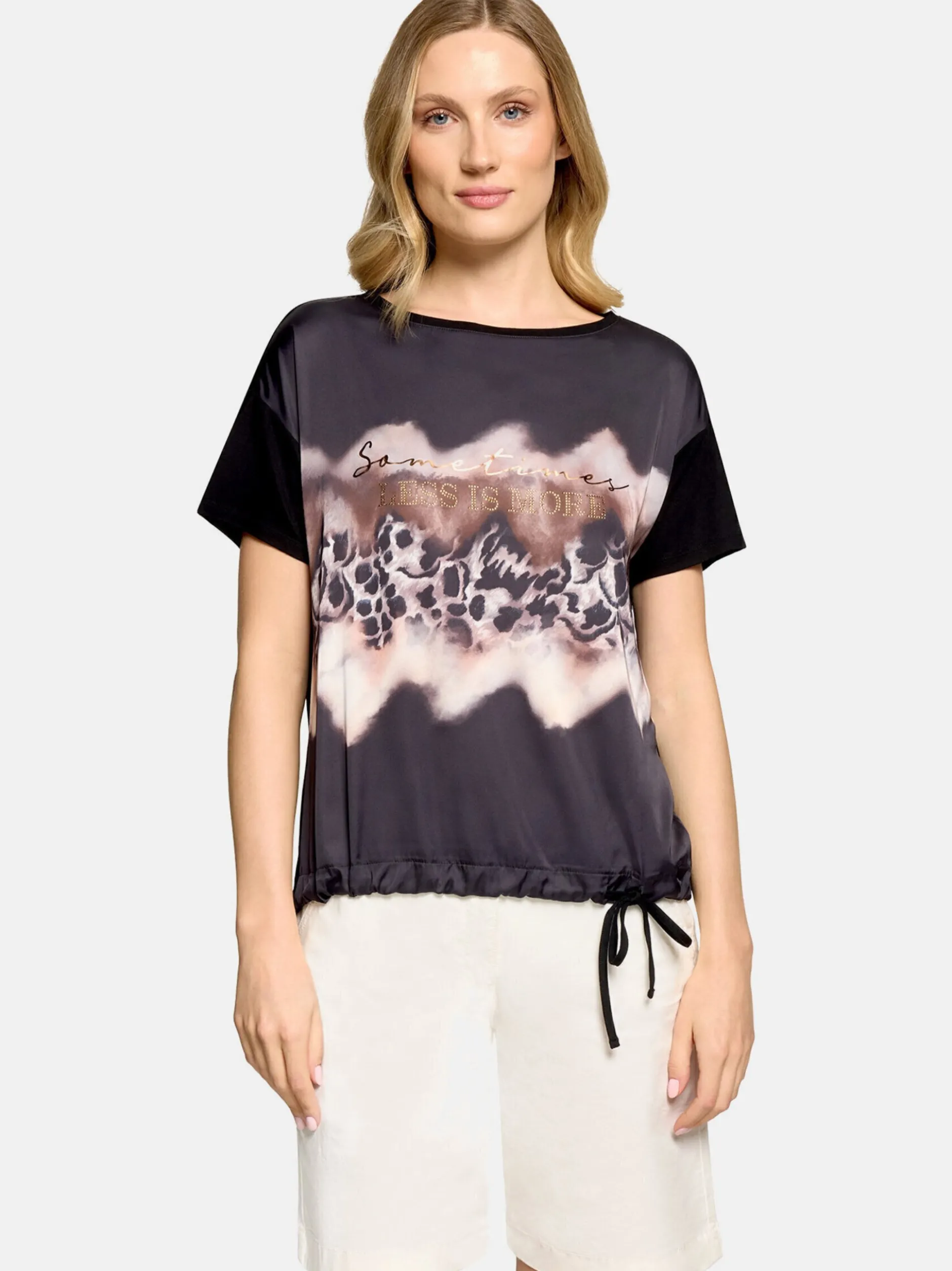 Betty Barclay Damen Shirt in schwarz mehrfarbig