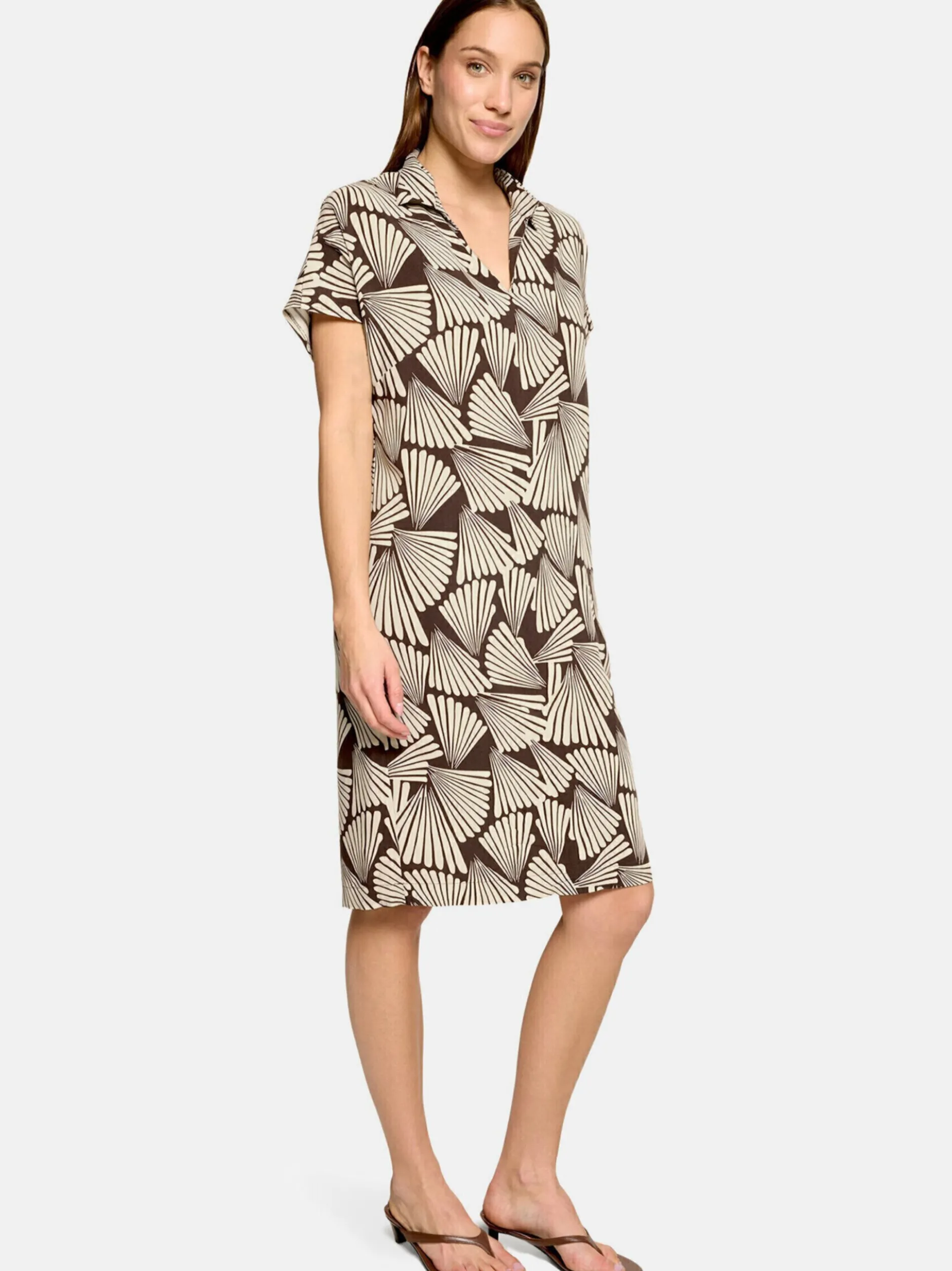 Betty Barclay Damen Sommerkleid in braun mehrfarbig