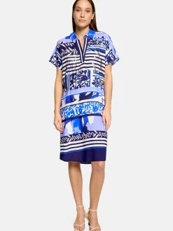 Betty Barclay Damen Sommerkleid in hellblau mehrfarbig