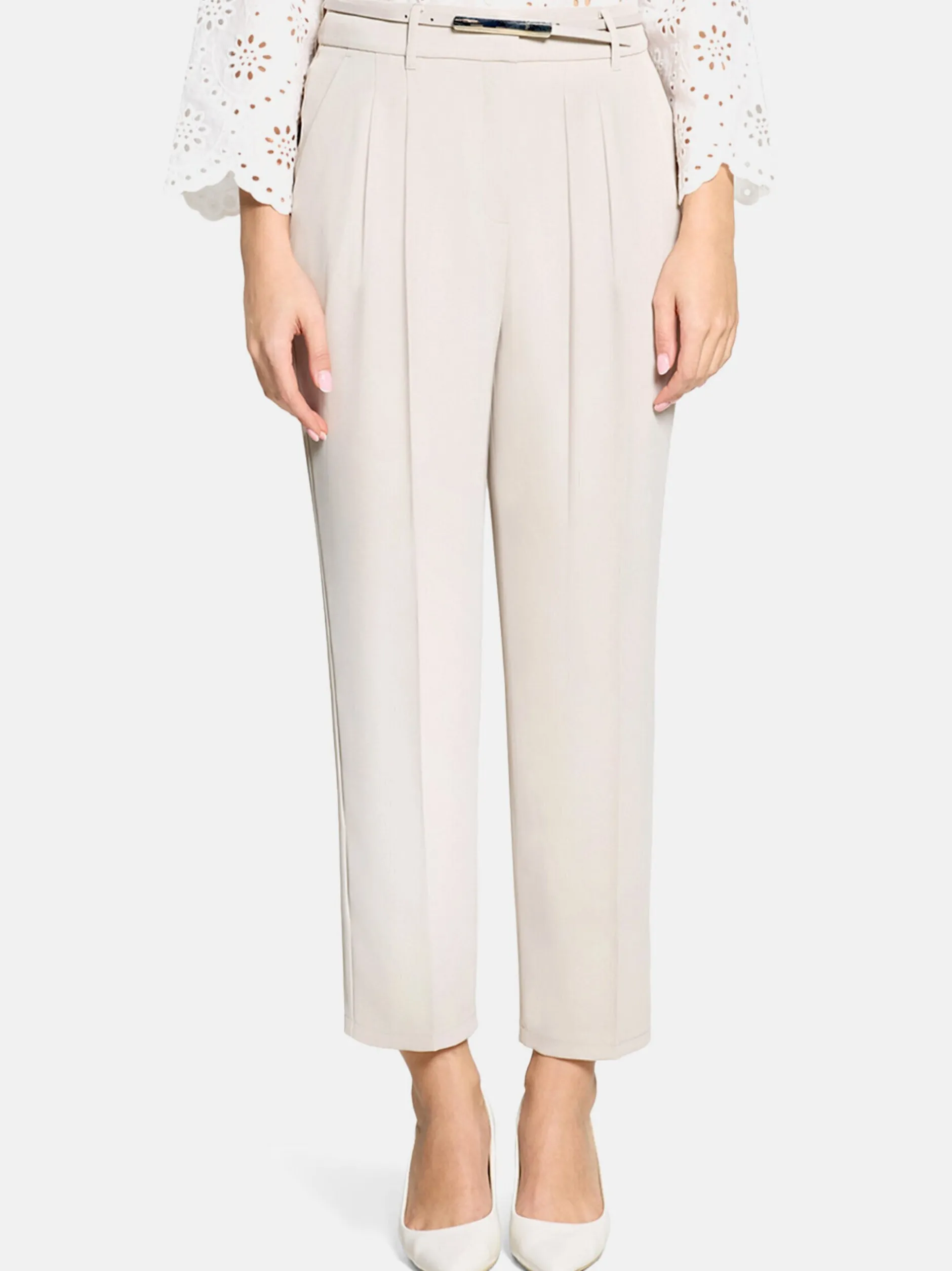 Betty Barclay Damen Stoffhose in ecru
