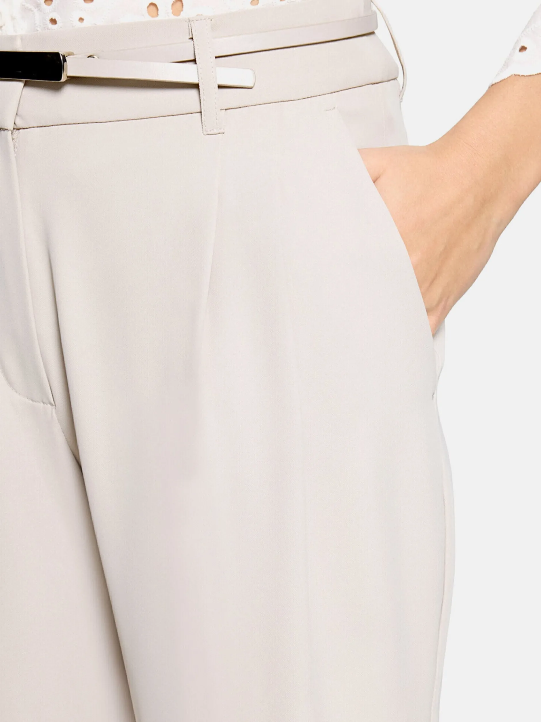 Betty Barclay Damen Stoffhose in ecru