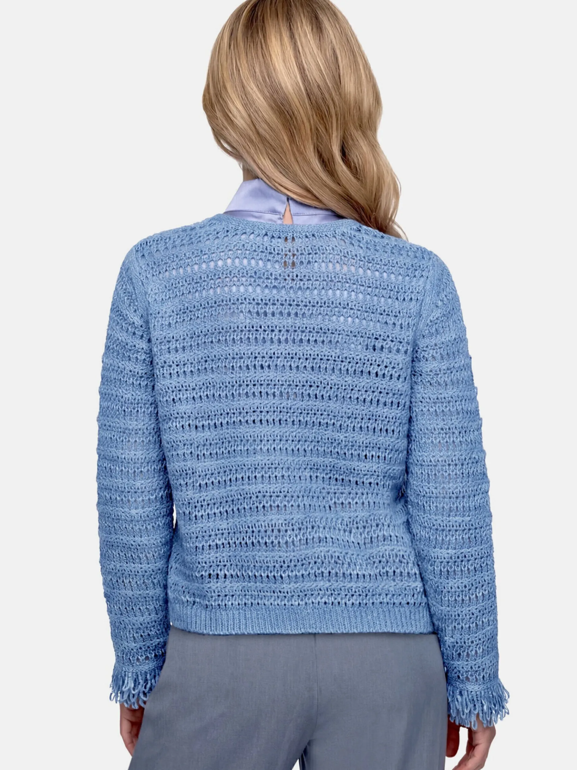 Betty Barclay Damen Strickjacke in blau