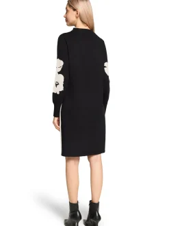 Betty Barclay Damen Strickkleid in schwarz weiß