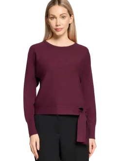 Betty Barclay Damen Strickpullover in aubergine