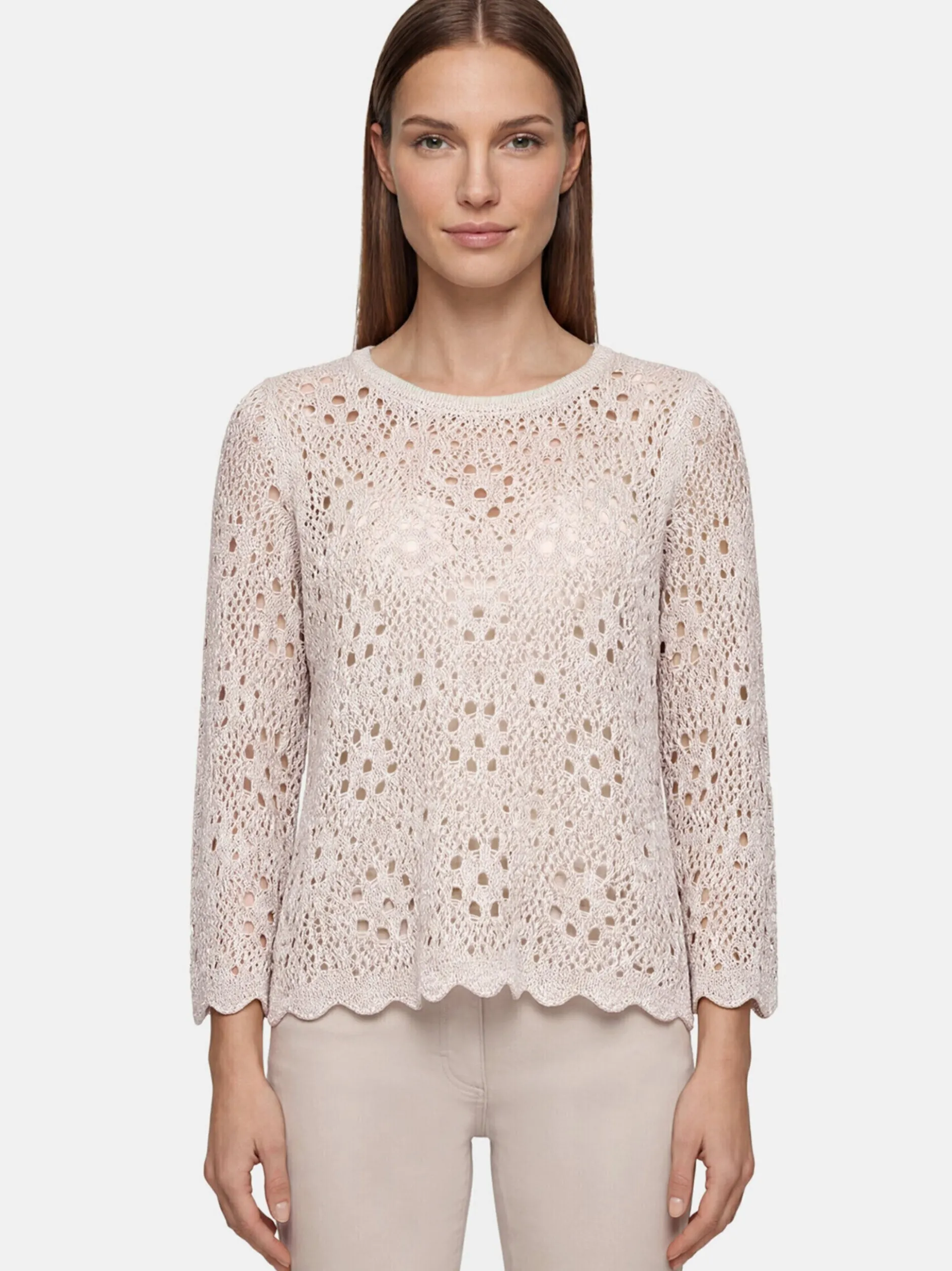 Betty Barclay Damen Strickpullover in beige