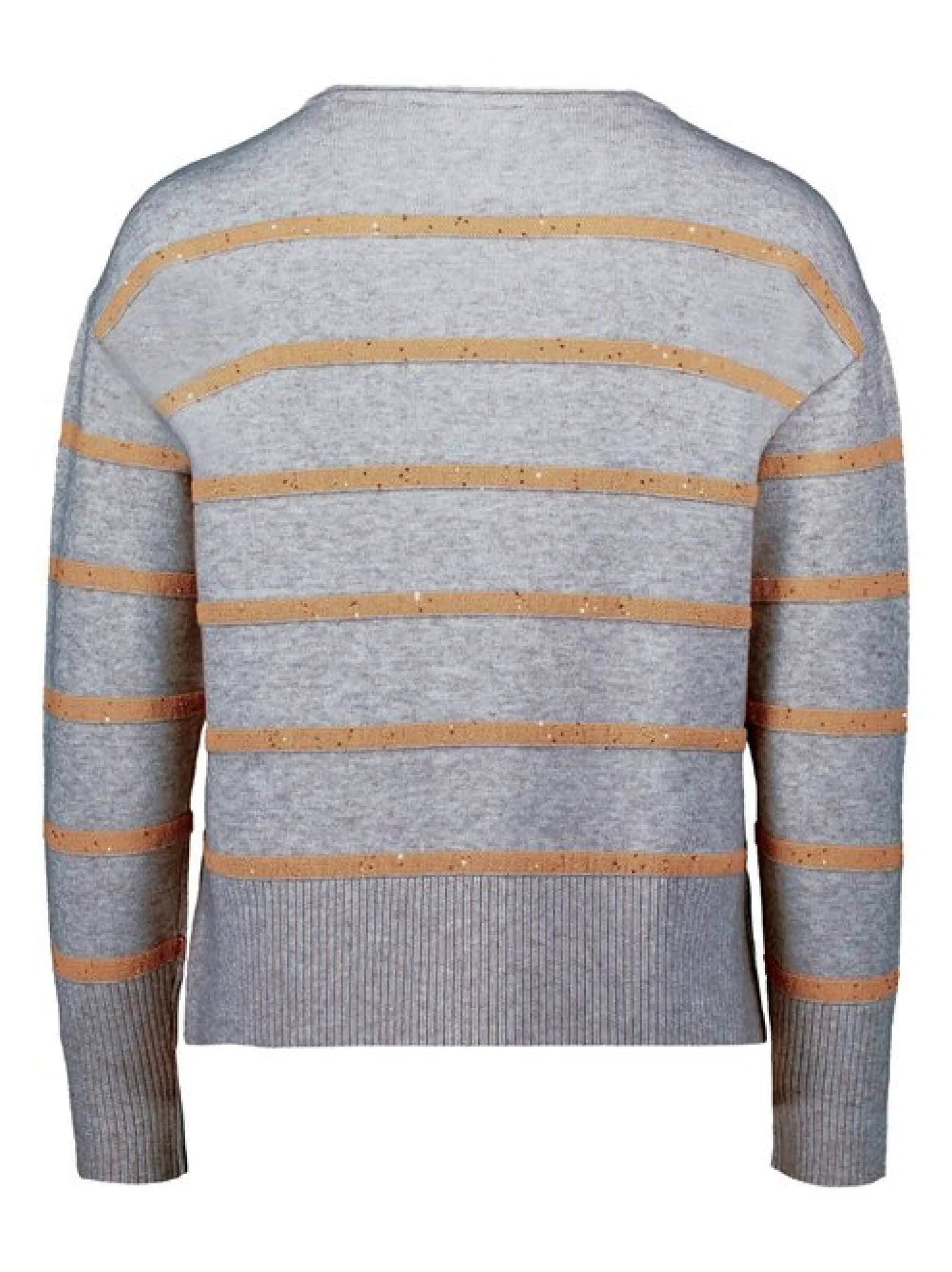 Betty Barclay Damen Strickpullover in hellgrau braun