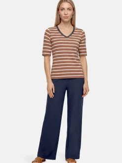 Betty Barclay Damen T-Shirt in braun mehrfarbig