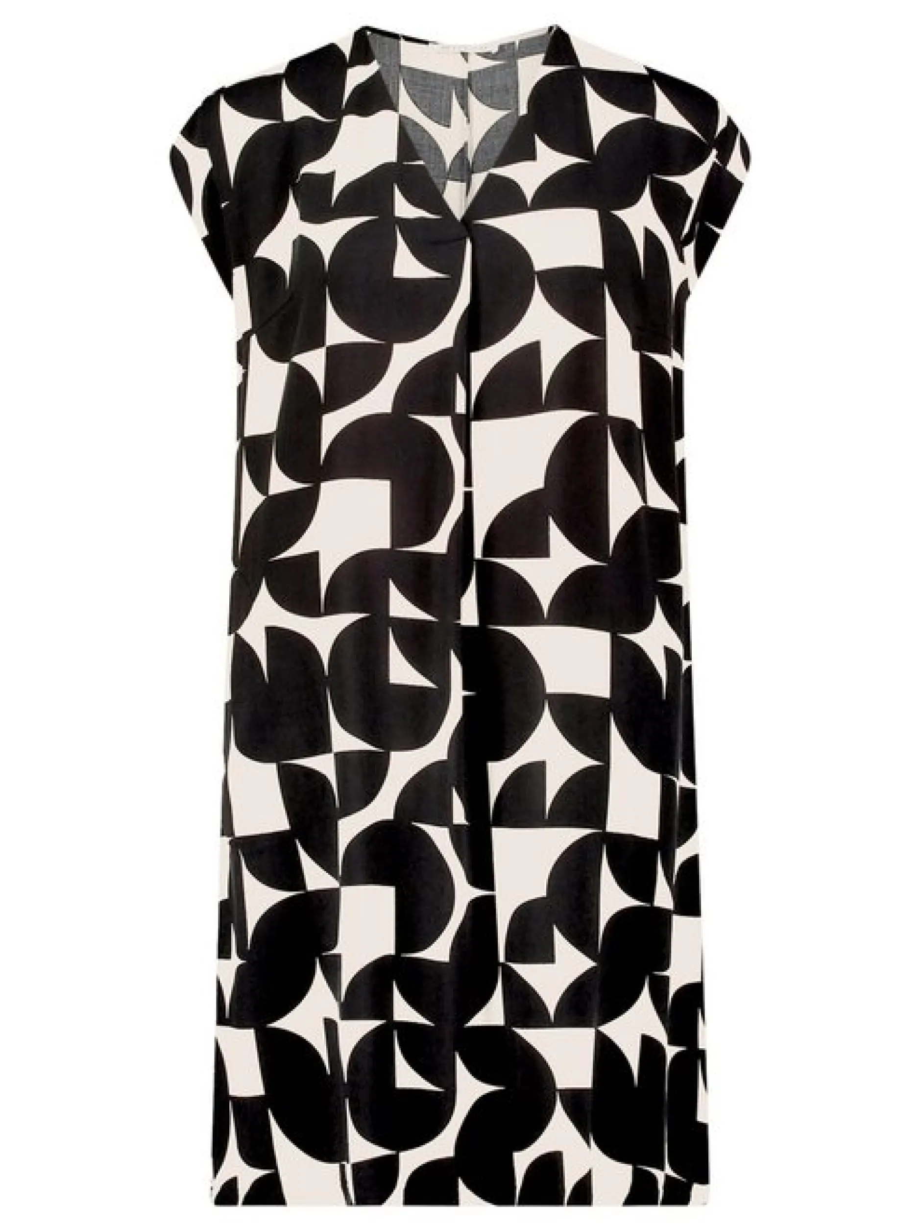 Betty & Co Damen Casual-Kleid in schwarz beige