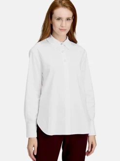 Betty & Co Damen Hemdbluse in weiß