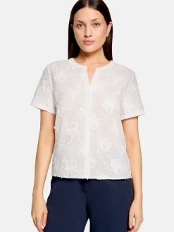 Betty & Co Damen Hemdbluse in weiß