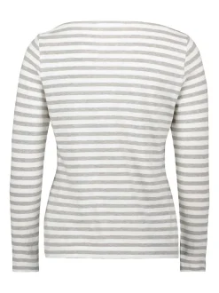 Betty & Co Damen Ringelshirt in weiß
