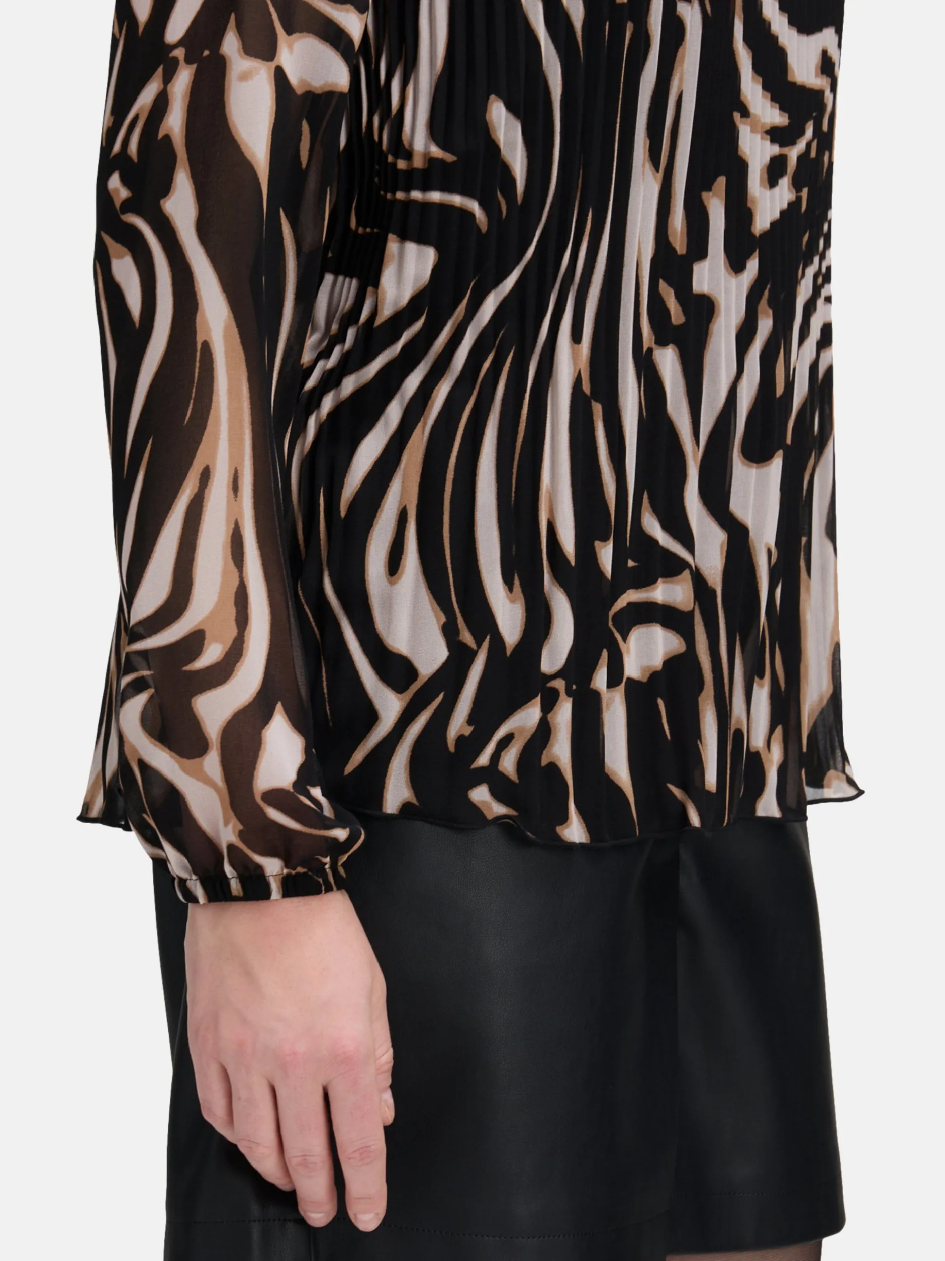 Betty & Co Damen Schlupfbluse in mehrfarbig schwarz