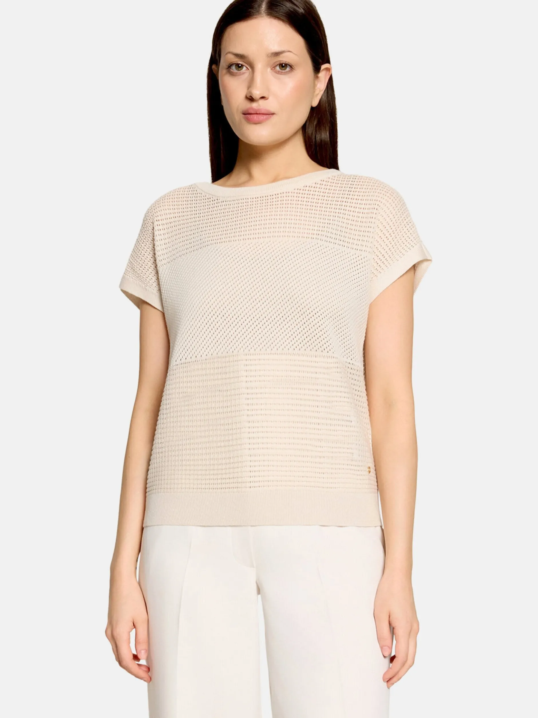 Betty & Co Damen Strickpullover in beige