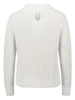 Betty & Co Damen Strickpullover in weiß