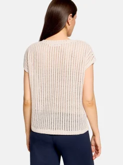 Betty & Co Damen Strickshirt in beige