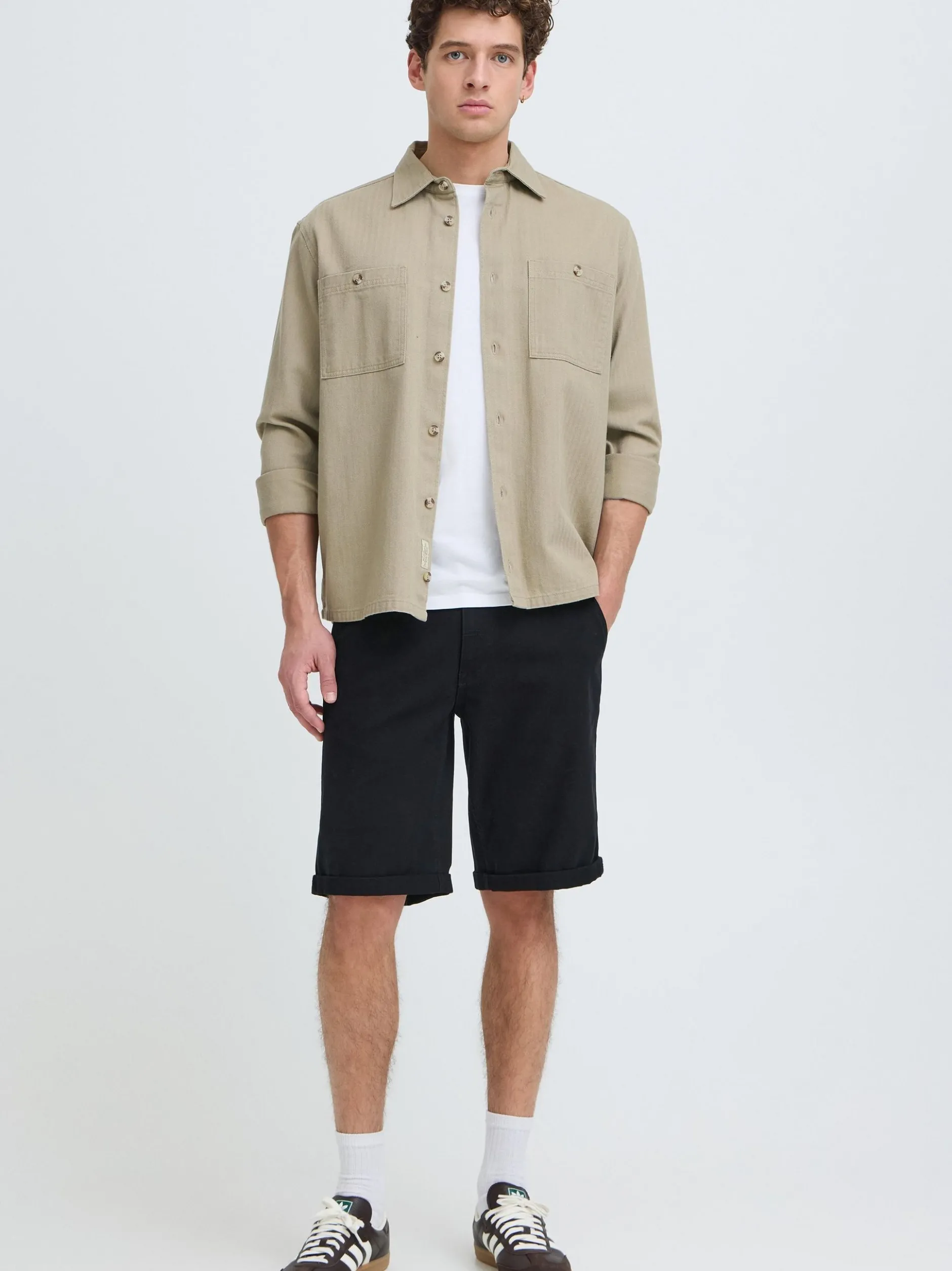 BLEND Herren Chinoshorts - BHStino in schwarz