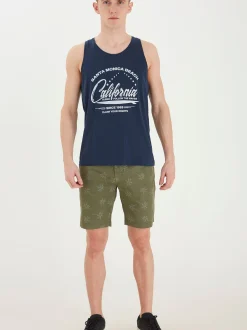 BLEND Herren Chinoshorts - BHWoven in grün