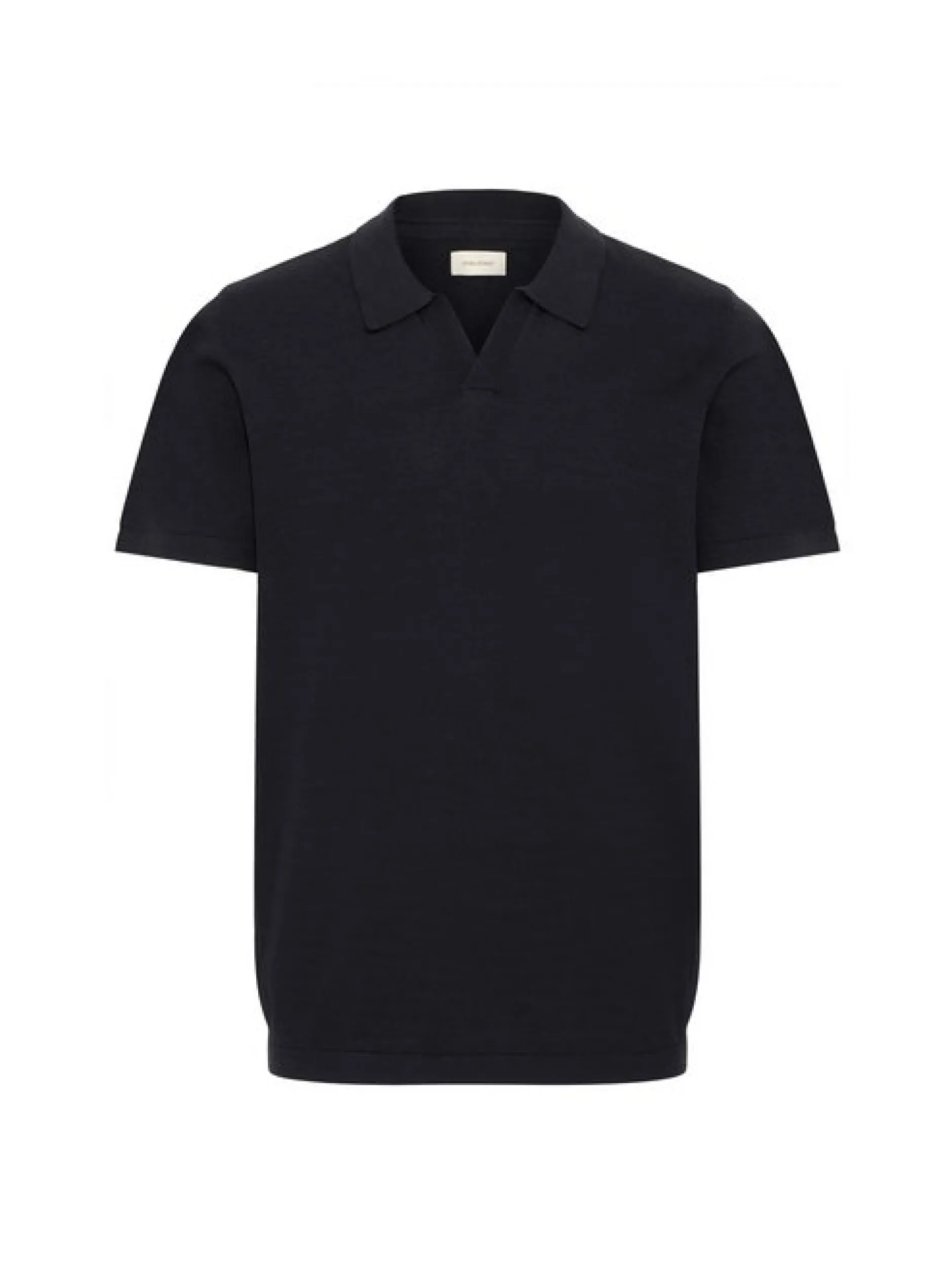 BLEND Herren Feinstrickpoloshirt - BHBray in schwarz
