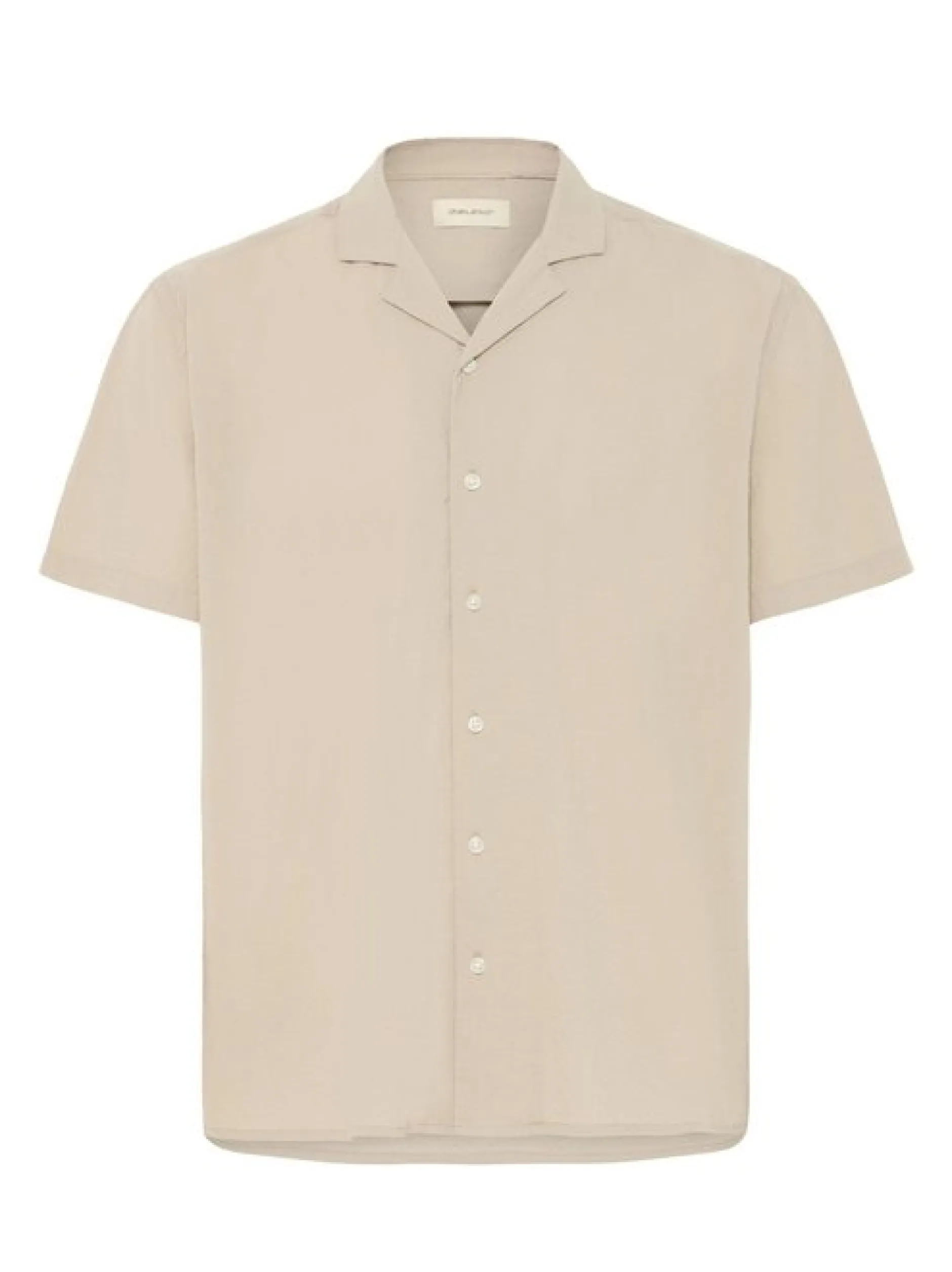 BLEND Herren Kurzarmhemd - BHAvan in beige