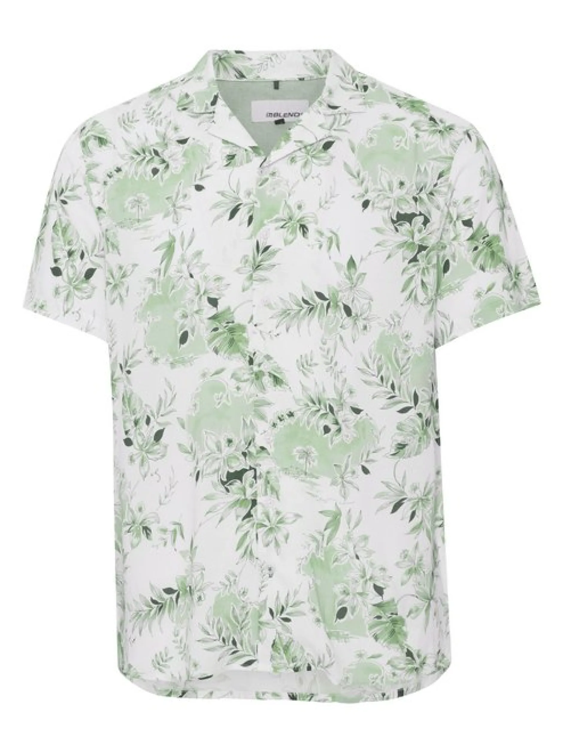 BLEND Herren Kurzarmhemd - BHShirt in grün