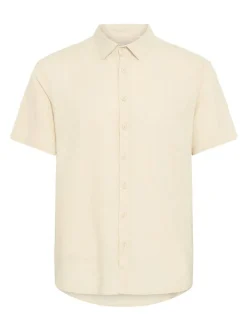 BLEND Herren Kurzarmhemd - BHVIC in beige