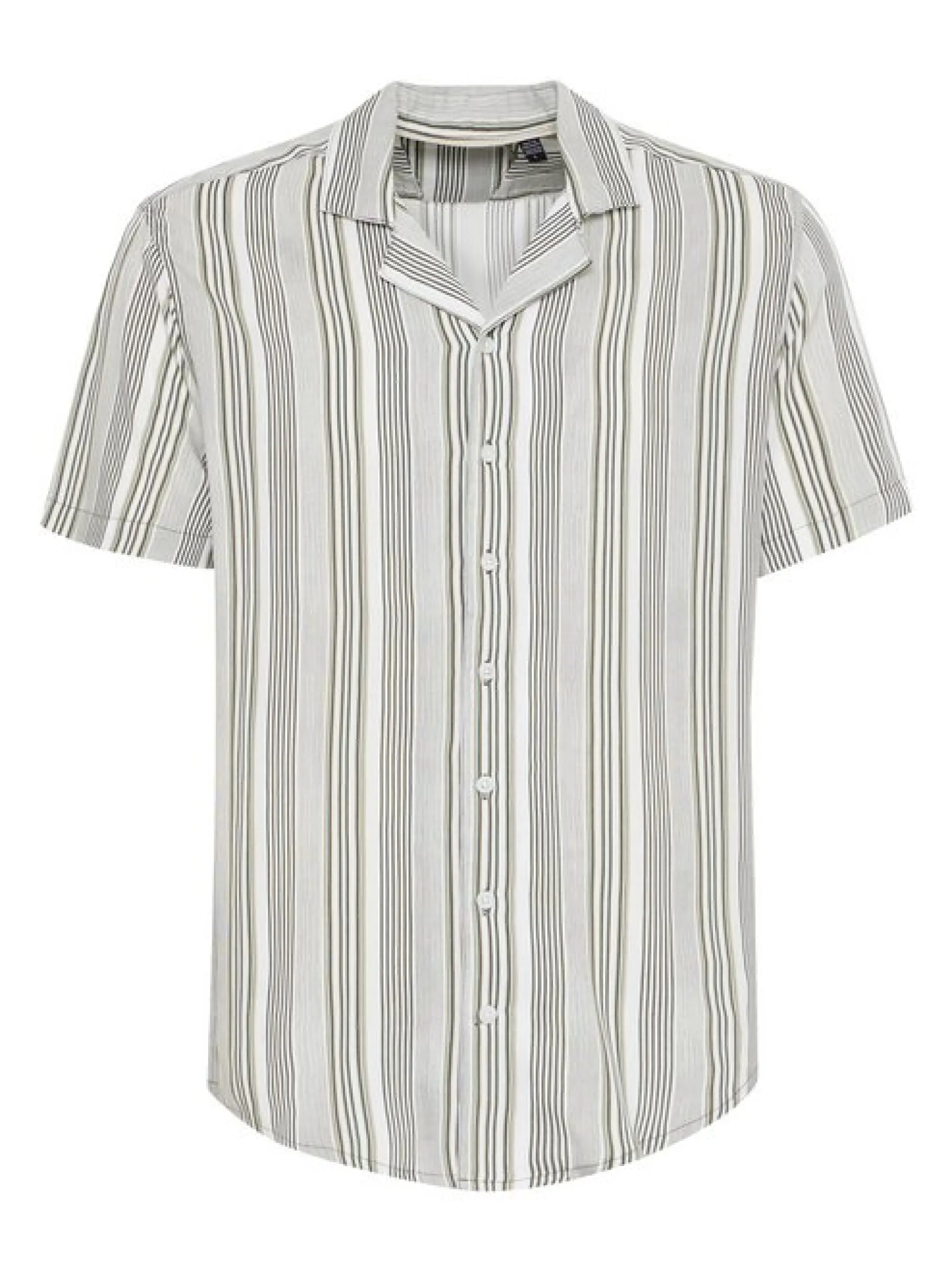 BLEND Herren Kurzarmhemd in grau