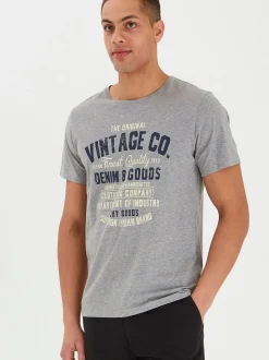 BLEND Herren Kurzarmshirt - BHVadim in grau
