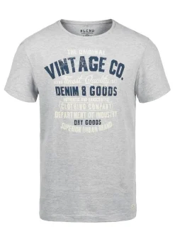BLEND Herren Kurzarmshirt - BHVadim in grau