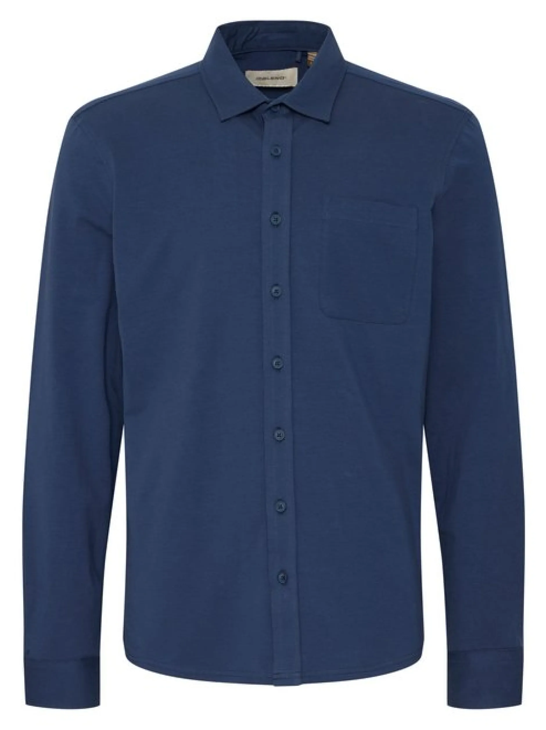 BLEND Herren Langarmhemd - BHAlo in blau