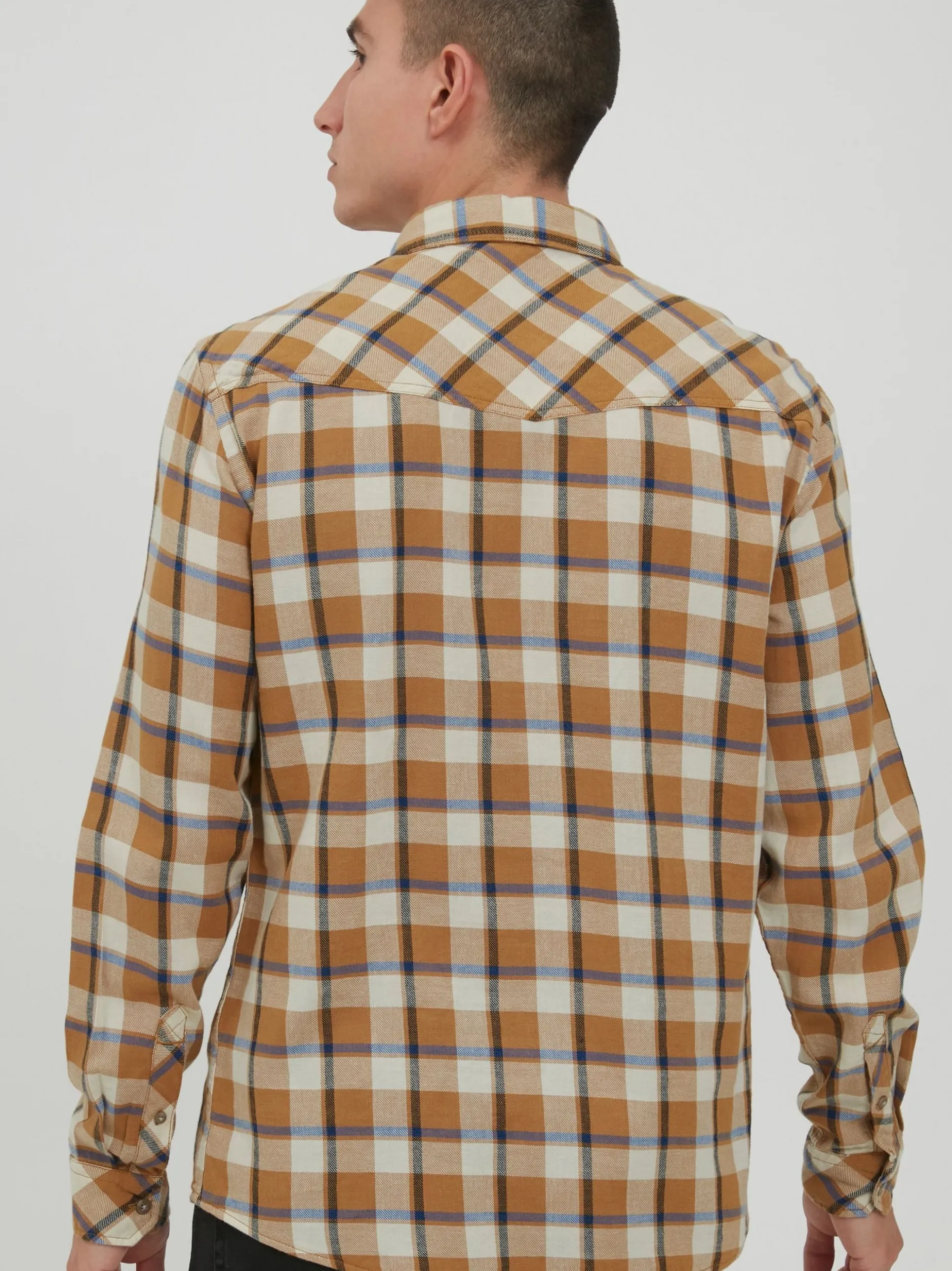 BLEND Herren Langarmhemd - BHShirt in braun