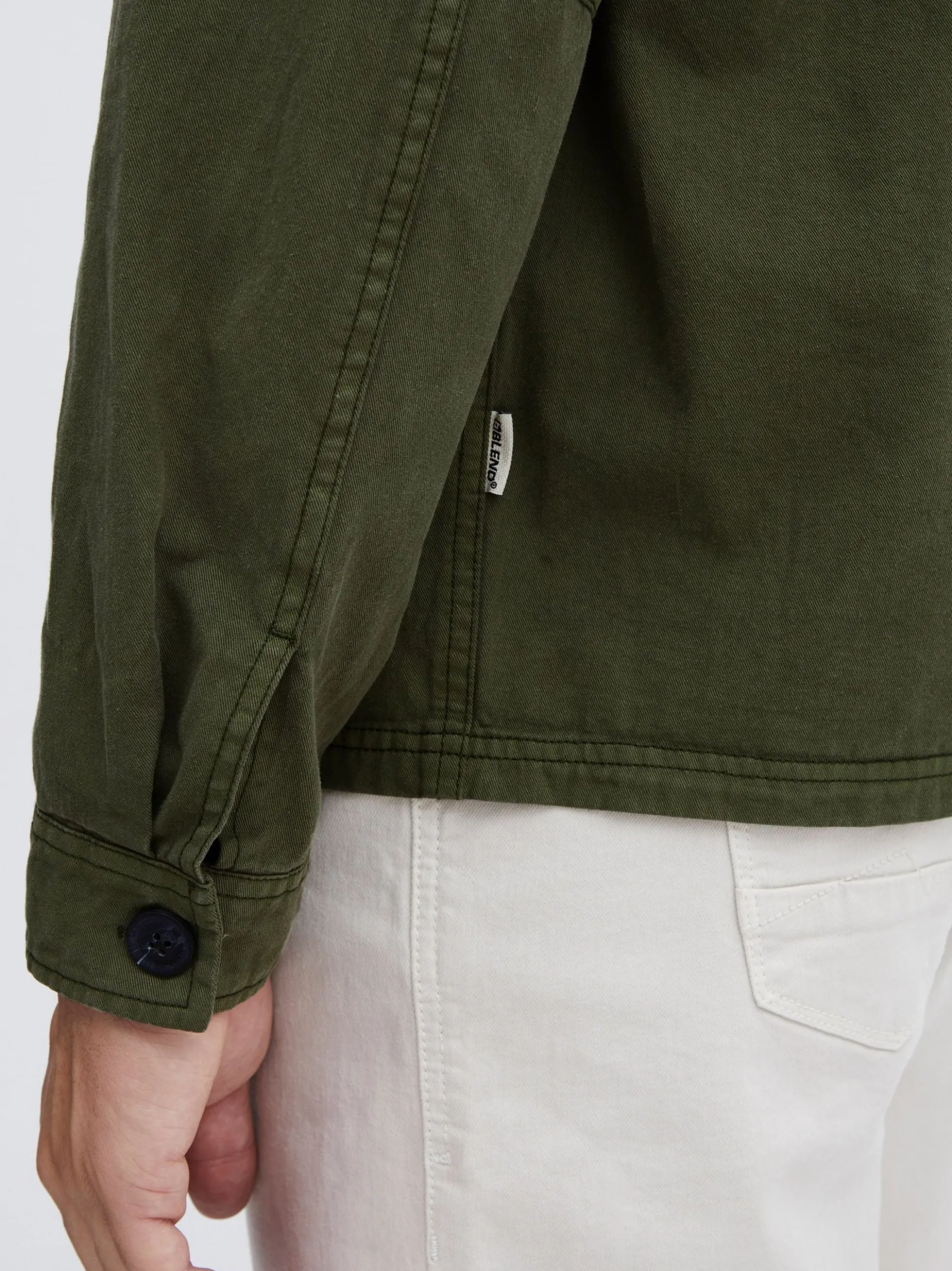 BLEND Herren Langarmhemd - BHShirt in grün