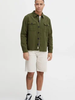 BLEND Herren Langarmhemd - BHShirt in grün