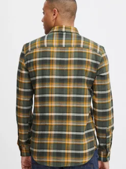 BLEND Herren Langarmhemd - BHShirt in grün
