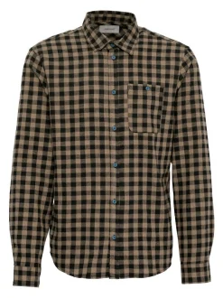 BLEND Herren Langarmhemd in camel