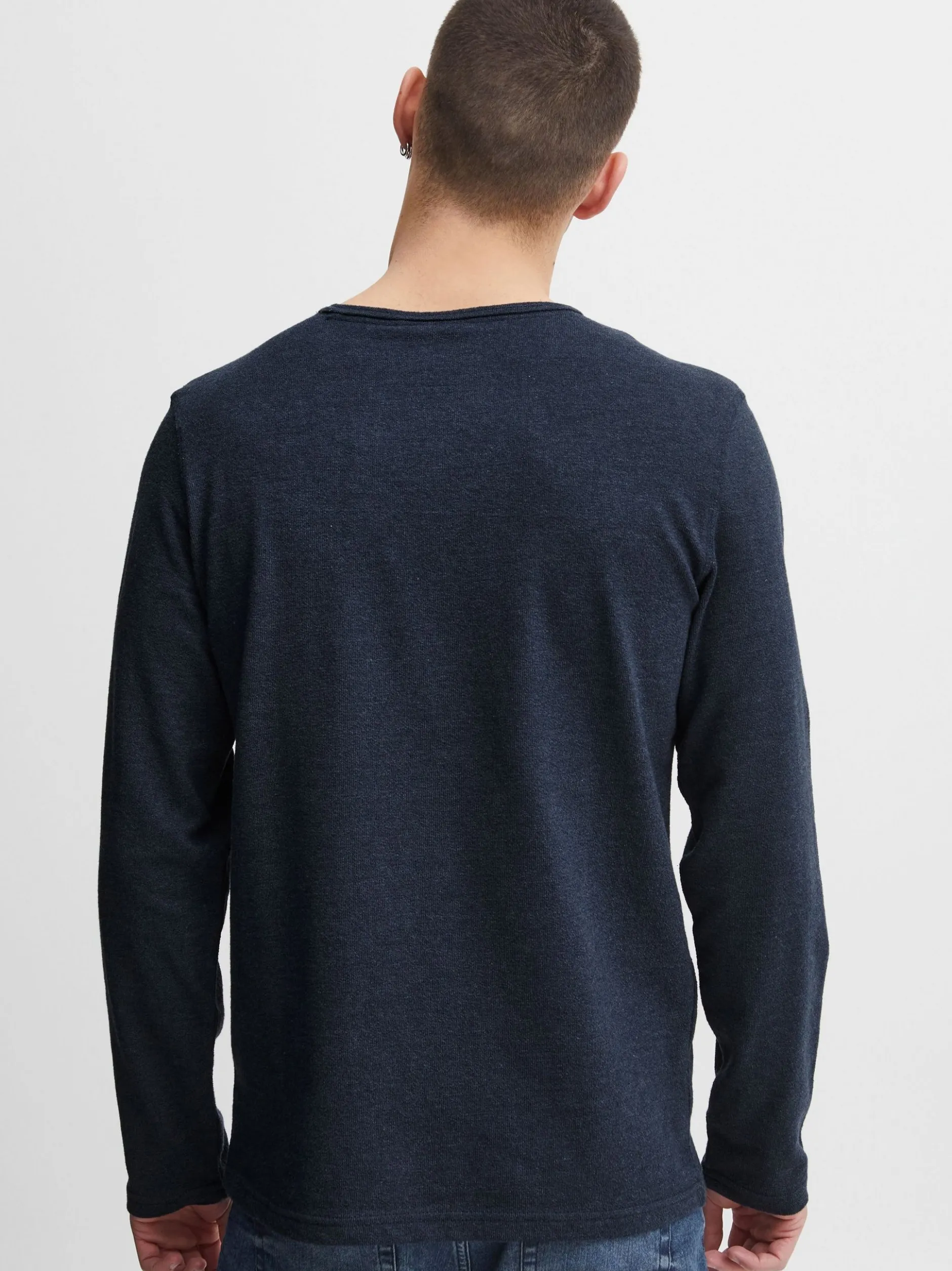 BLEND Herren Langarmshirt - BHTee in blau