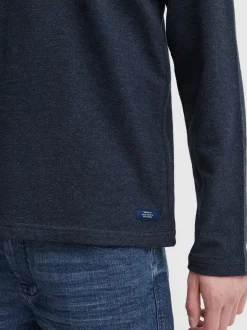 BLEND Herren Langarmshirt - BHTee in blau
