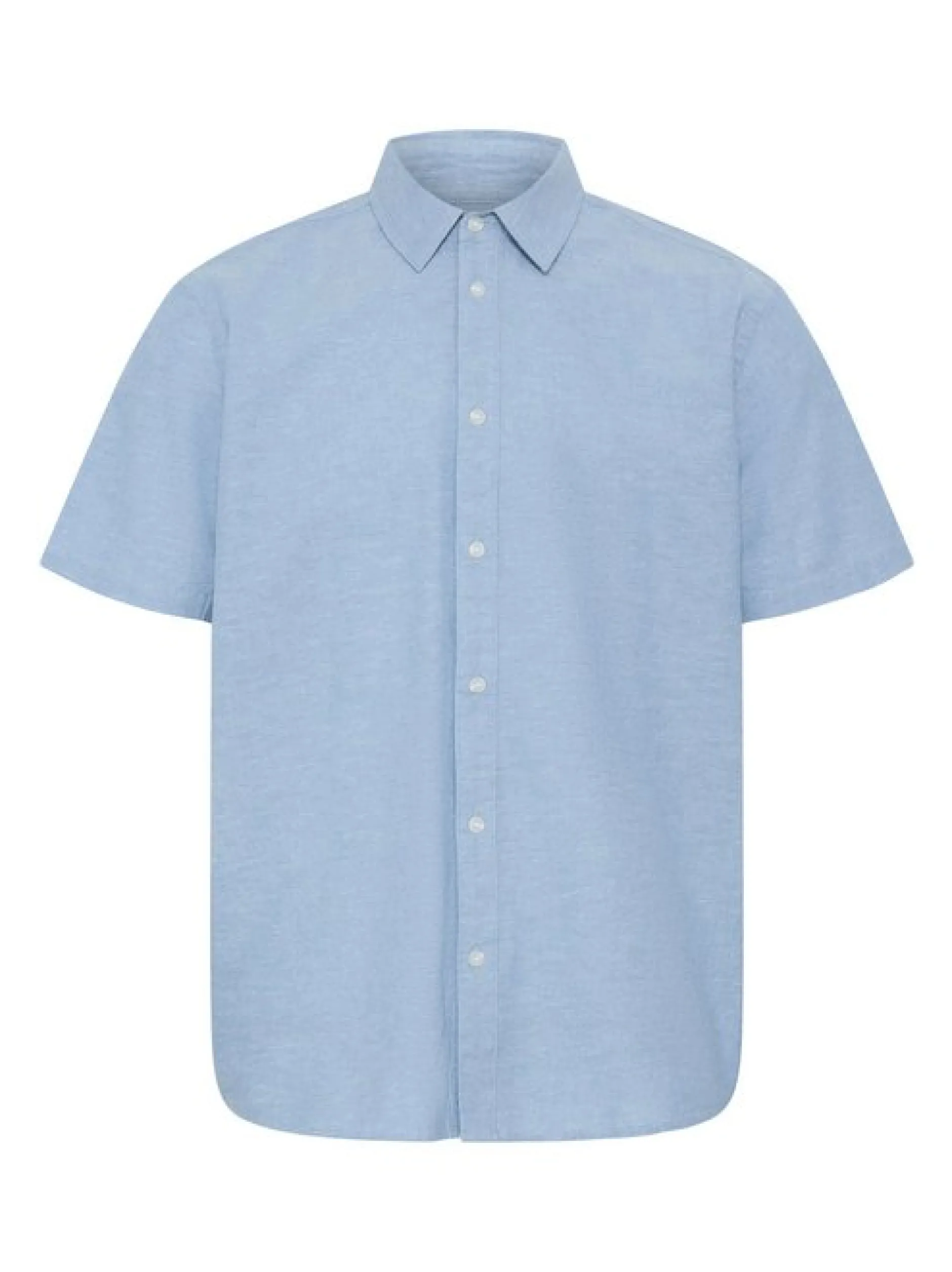 BLEND Herren Leinenhemd - BHAban in blau