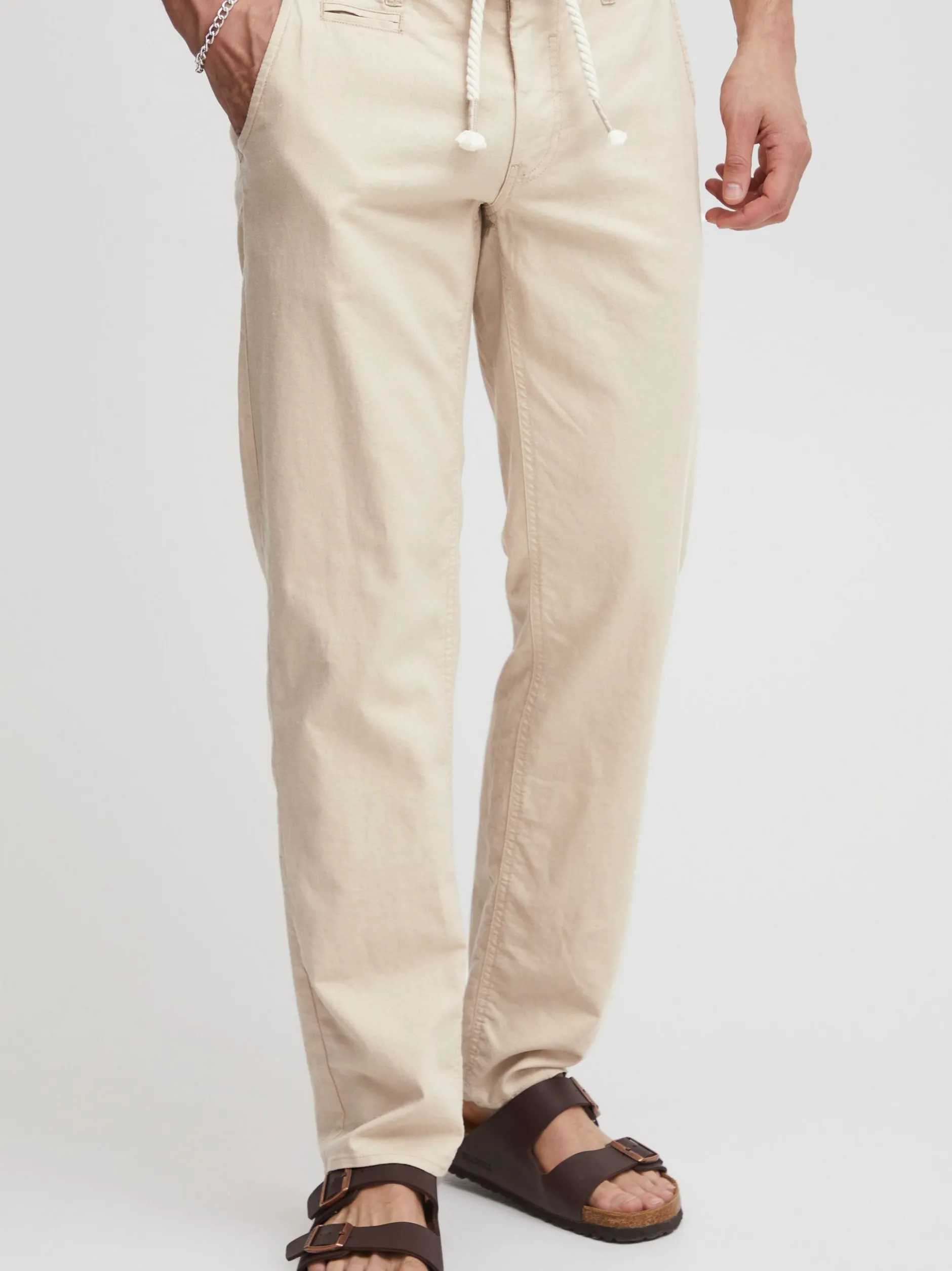 BLEND Herren Leinenhose - BHLanias in beige