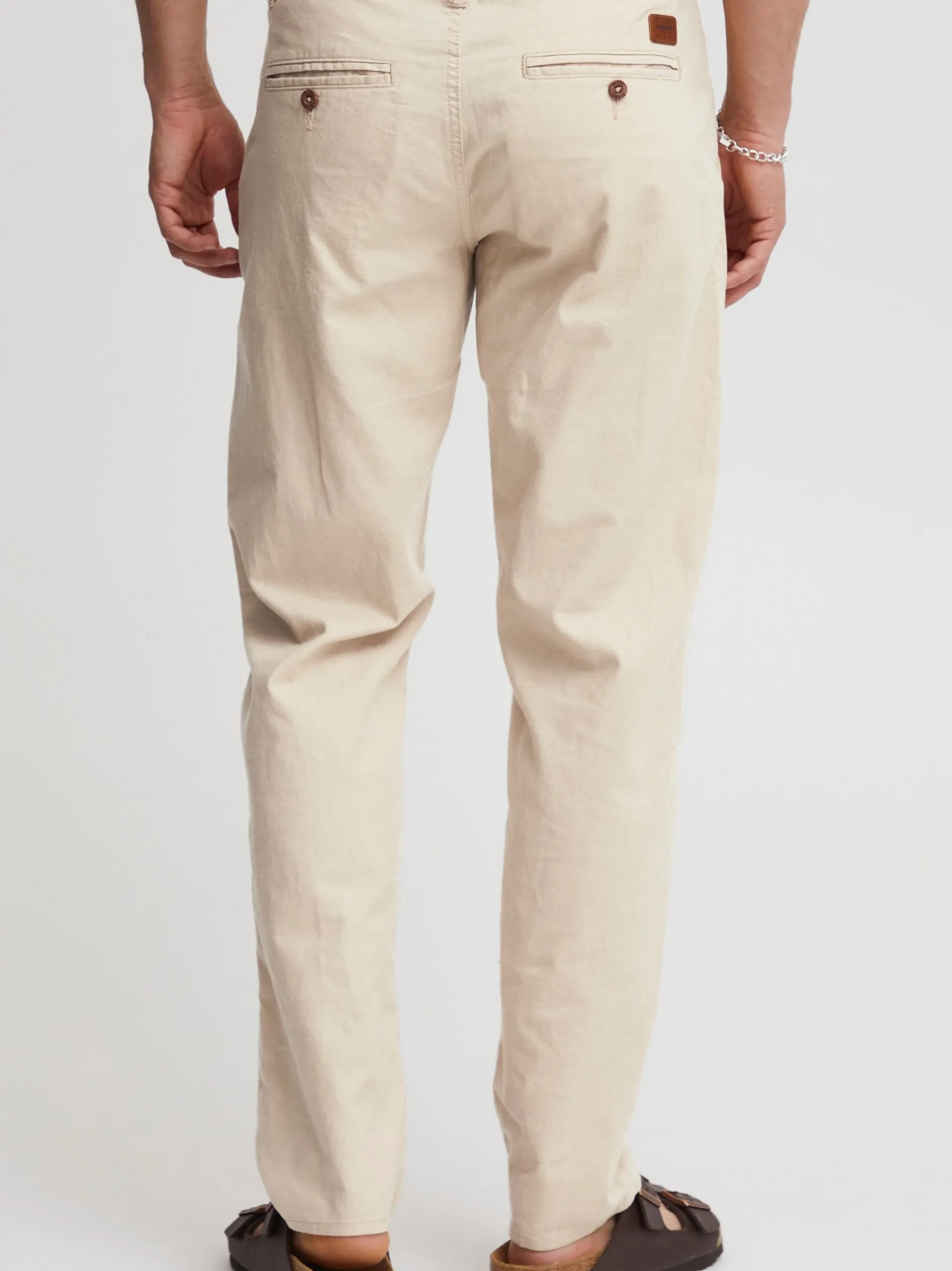 BLEND Herren Leinenhose - BHLanias in beige