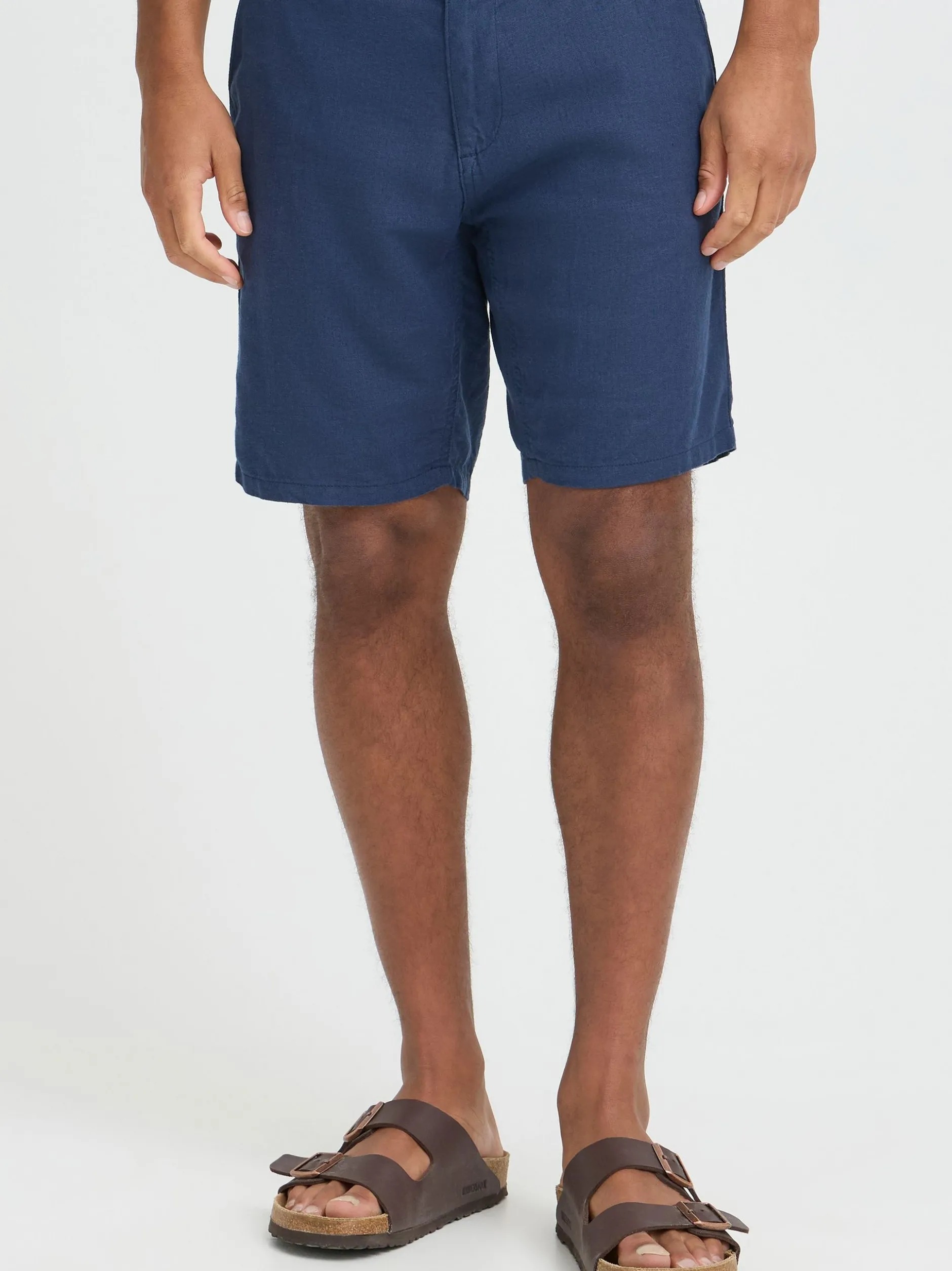 BLEND Herren Leinenhose - BHLikat in blau