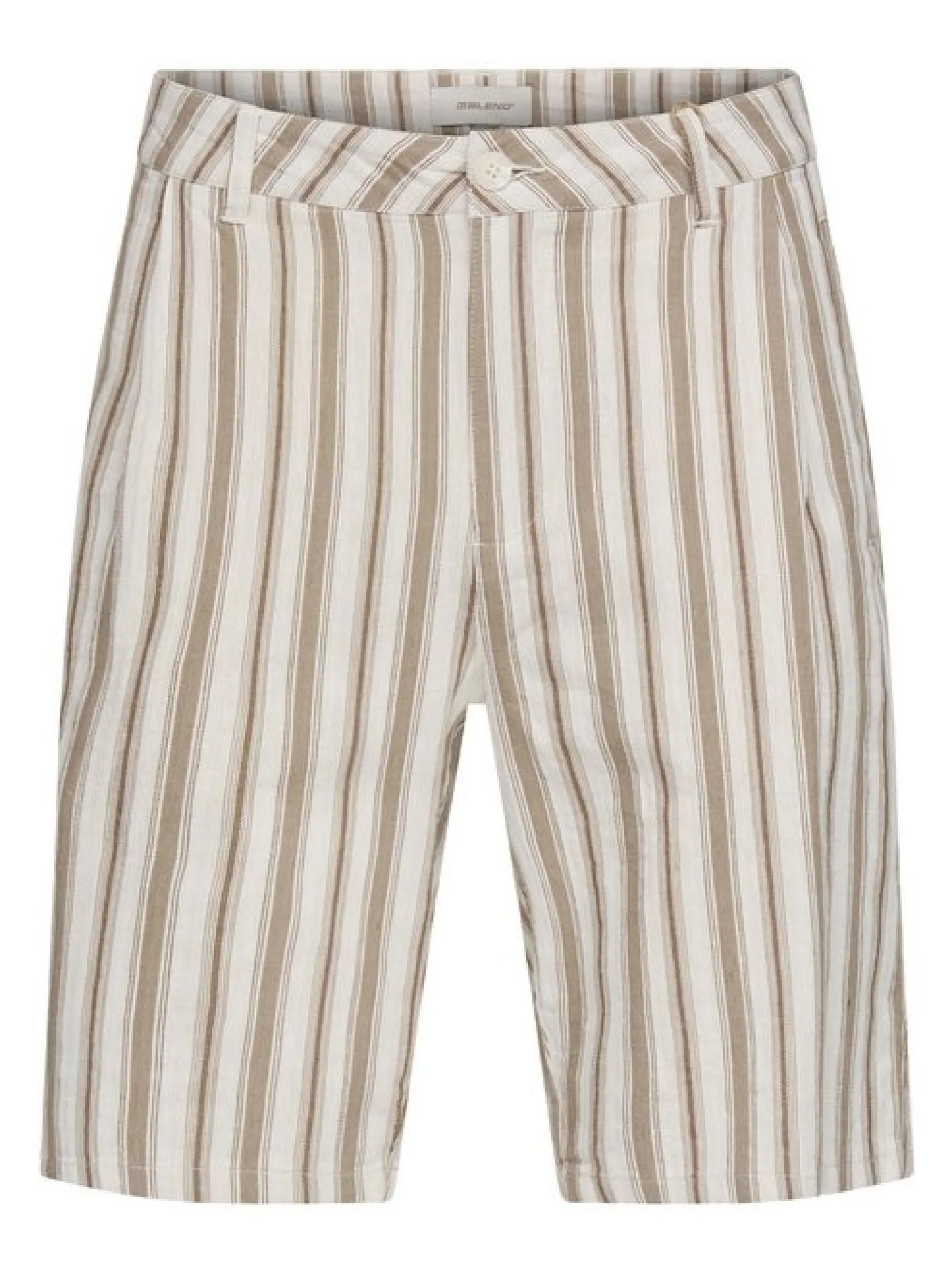 BLEND Herren Leinenhose - BHMaddox Relaxed Fit in weiß