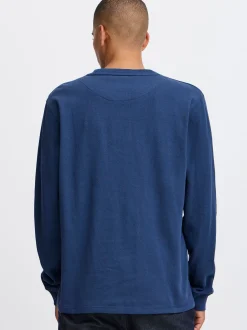 BLEND Herren Longsleeve - BHTee in blau