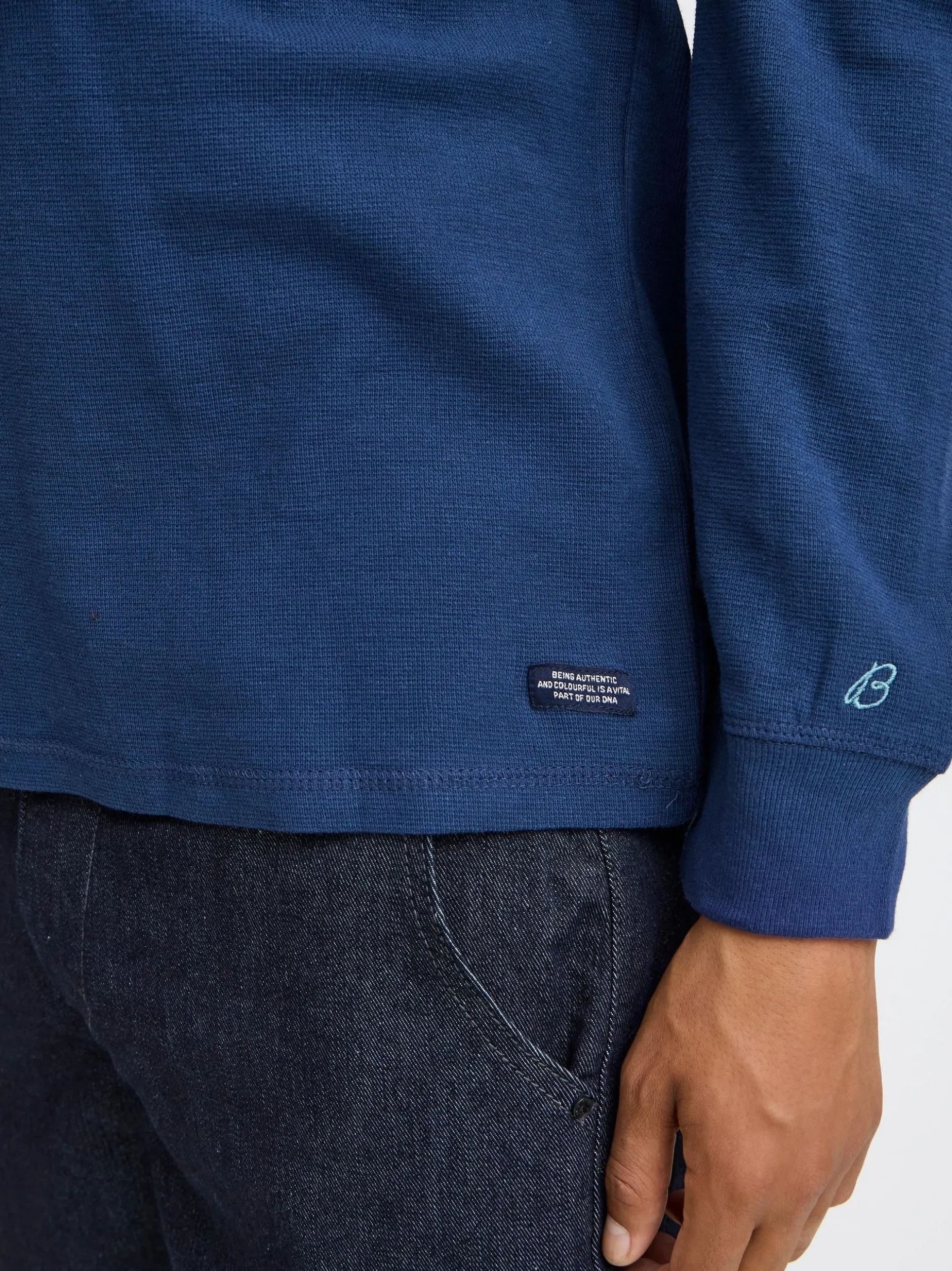 BLEND Herren Longsleeve - BHTee in blau