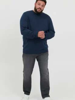 BLEND Herren 5-Pocket-Jeans - BHJoe Big & Tall in grau