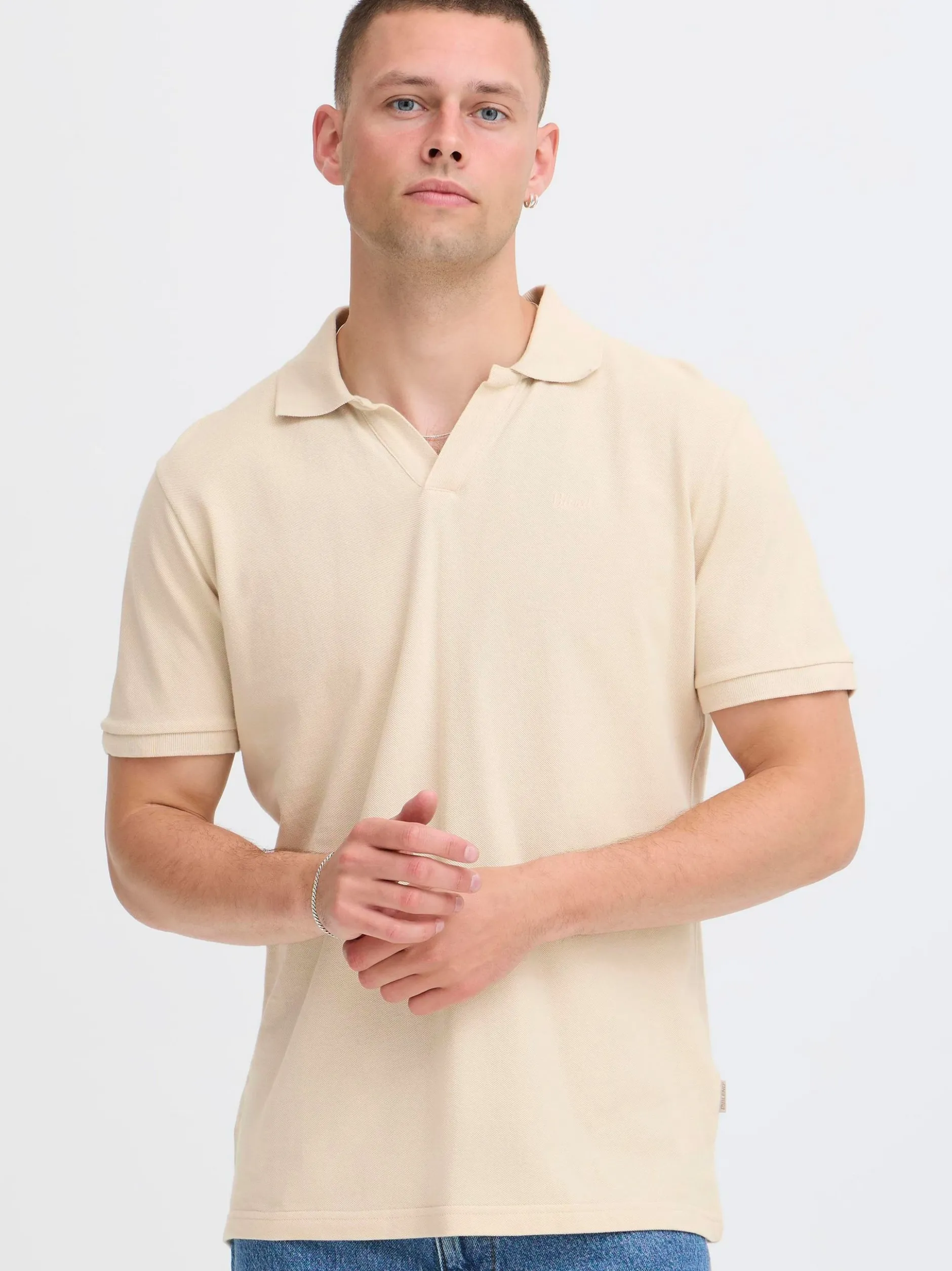 BLEND Herren Poloshirt - BHAbdo in beige